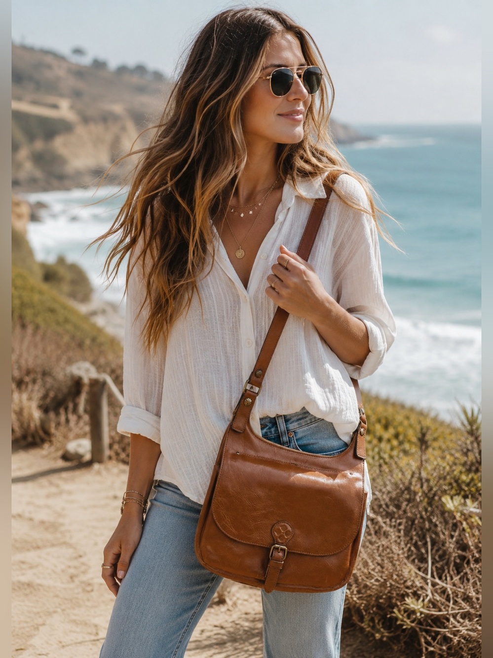 Patricia Nash London Leather Saddle Crossbody Bag - Picture 3 of 10